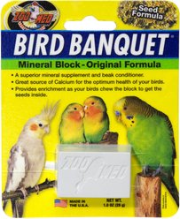 Zoo Med Bird Banquet Original Formula Mineral Block Beak Conditioner, 1-block