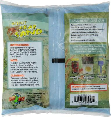 Show full view: Zoo Med Blue Hermit Crab Sand, 2-lb bag slide 2 of 3