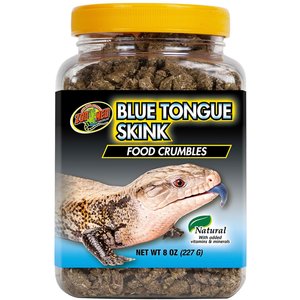 Zoo Med Blue Tongue Skink Food Crumbles, 8-oz pouch