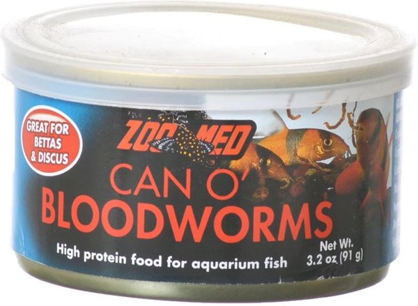 Zoo Med Can O' Bloodworms Food, 3.2-oz can