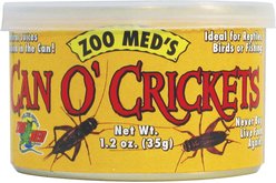 Zoo Med Can O' Crickets Reptile & Bird Food, 1.2-oz can