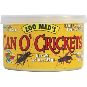 Zoo Med Can O' Crickets Reptile & Bird Food, 1.2-oz can