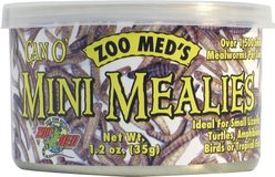 Zoo Med Can O' Mini Mealies Reptile & Bird Food, 1.2-oz can