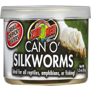 Zoo Med Can O' Silkworms Reptile Food, 1.2-oz can