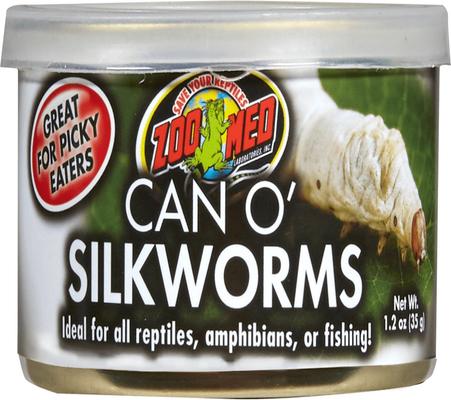 Show full view: Zoo Med Can O' Silkworms Reptile Food, 1.2-oz can slide 4 of 5