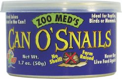 Zoo Med Can O' Snails Reptile, Bird & Mammal Food, 1.7-oz can