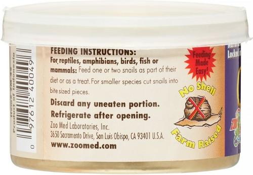 Show full view: Zoo Med Can O' Snails Reptile, Bird & Mammal Food, 1.7-oz can slide 3 of 7