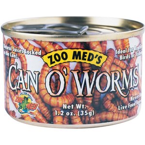 Zoo Med Can O' Worms Mealworms, 1.2-oz can