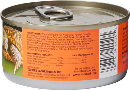 Show full view: Zoo Med Canned Box Turtle Food, 6-oz can slide 2 of 6
