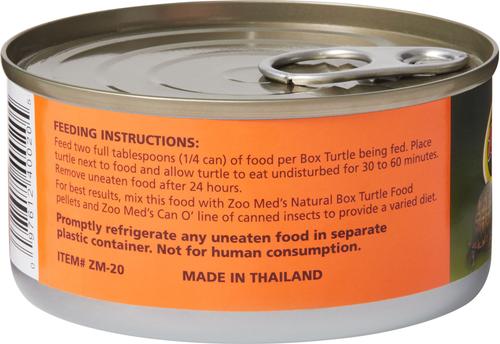 Show full view: Zoo Med Canned Box Turtle Food, 6-oz can slide 3 of 6