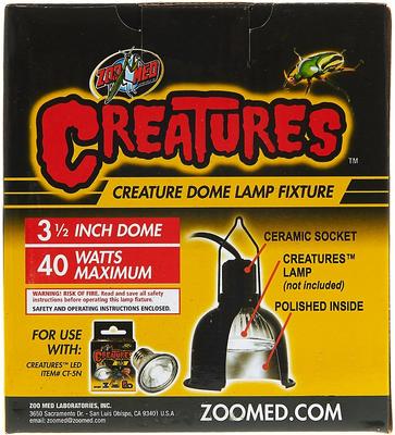 Show full view: Zoo Med Creatures Creature Dome Reptile Lamp Fixture, 40W slide 6 of 8