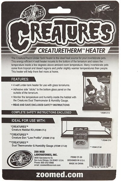 Zoo Med Creatures CreatureTherm Reptile Terrarium Heater