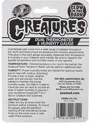 Zoo Med Creatures Dual Reptile Thermometer & Humidity Gauge slide 2 of 2
