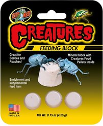 Zoo Med Creatures Feeding Block Reptile Supplement, 3 count