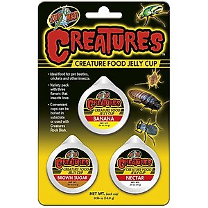 Zoo Med Creatures Reptile Food Jelly Cup, 3 count