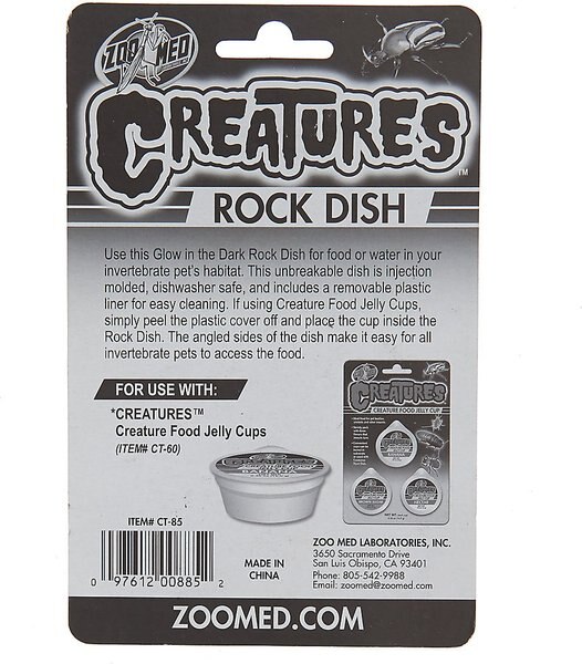 Zoo Med Creatures Rock Dish Reptile Feeder