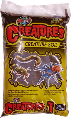 Show full view: Zoo Med Creatures Soil Reptile Habitat Substrate, 1-qt bag slide 2 of 2