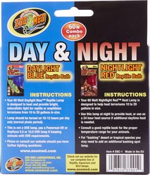 Zoo Med Daylight Blue & Nightlight Red Reptile Lamp, Combo Pack slide 2 of 9