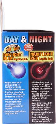 Show full view: Zoo Med Daylight Blue & Nightlight Red Reptile Lamp, Combo Pack slide 3 of 12