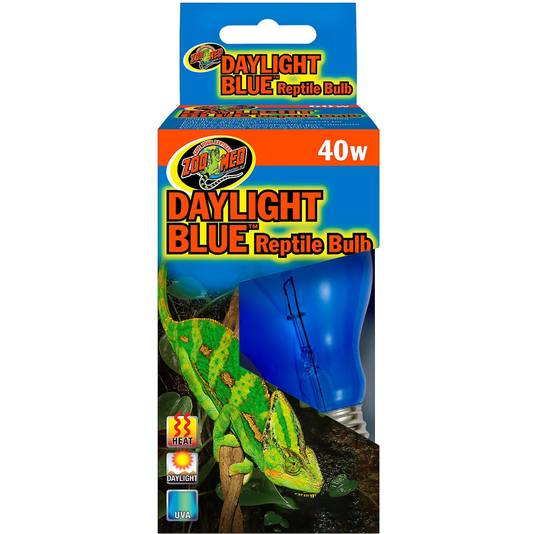 Zoo Med Daylight Blue Reptile Lamp, 40-Watt