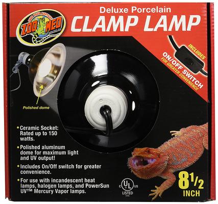 Show full view: Zoo Med Deluxe Porcelain Clamp Lamp, 8.5-in slide 2 of 8