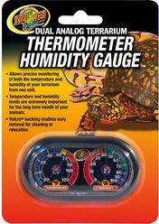 Zoo Med Dual Analog Thermometer & Humidity Gauge