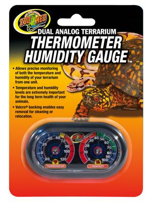 Show full view: Zoo Med Dual Analog Thermometer & Humidity Gauge slide 1 of 4
