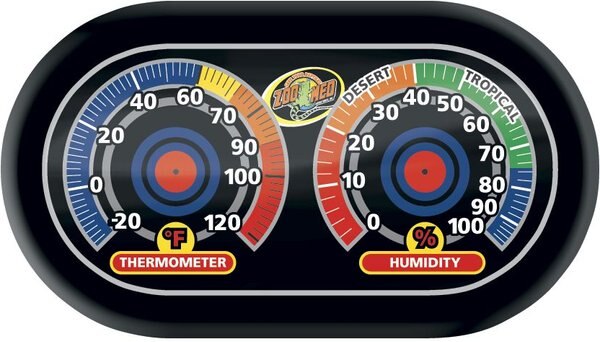 Zoo Med Dual Analog Thermometer & Humidity Gauge