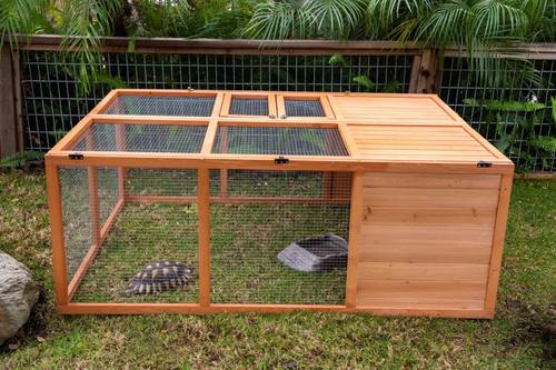 Show full view: Zoo Med Easy-Fold Tortoise Terrarium Yard, Brown slide 2 of 3