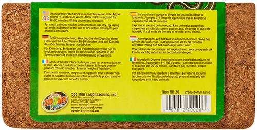 Show full view: Zoo Med Eco Earth Compressed Coconut Fiber Expandable Reptile Substrate, 3 count slide 3 of 10
