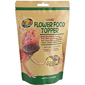 Zoo Med Lizard Flower Food Topper, 1.4-oz pouch