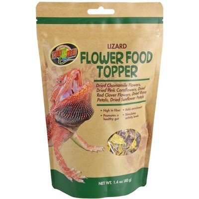 Zoo Med Zoo Med Lizard Flower Food Topper, 1.4-oz pouch