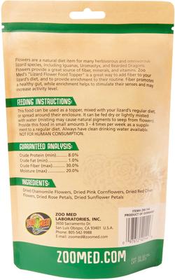 Show full view: Zoo Med Lizard Flower Food Topper, 1.4-oz pouch slide 2 of 5