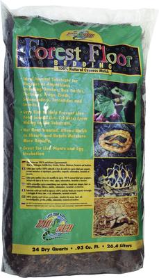 Show full view: Zoo Med Forest Floor Natural Cypress Mulch Reptile Bedding, 24-qt bag, bundle of 3 slide 1 of 6