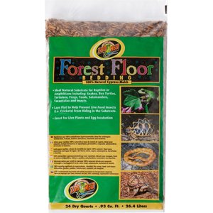 Zoo Med Forest Floor Natural Cypress Mulch Reptile Bedding, 24-qt bag