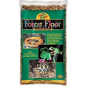 Zoo Med Forest Floor Natural Cypress Mulch Reptile Bedding, 8-qt bag