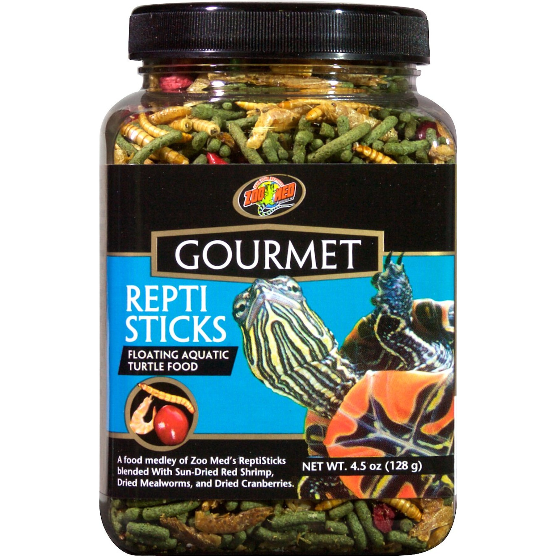 Zoo Med Gourmet ReptiSticks Reptile Food, 4.5-oz jar