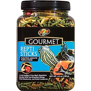 Zoo Med Gourmet ReptiSticks Reptile Food, 4.5-oz jar