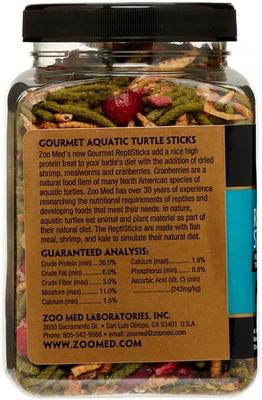 Show full view: Zoo Med Gourmet ReptiSticks Reptile Food, 4.5-oz jar slide 6 of 6