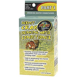 Zoo Med Hermit Crab Drinking Water Conditioner, 2.25-oz cup