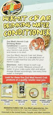 Show full view: Zoo Med Hermit Crab Drinking Water Conditioner, 2.25-oz cup slide 3 of 5