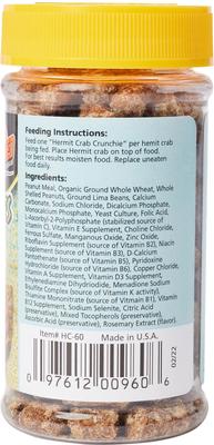 Show full view: Zoo Med Hermit Crab Peanut Crunchies Reptile Food, 1.85-oz pouch slide 2 of 6