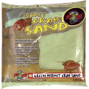 Zoo Med Hermit Crab Sand, Green, 2-lb bag