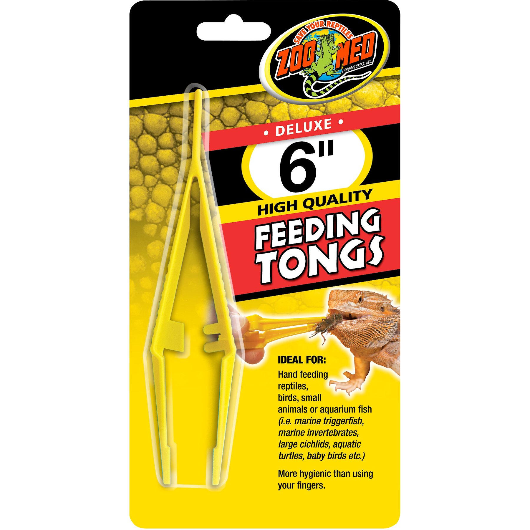 Zoo Med High Quality Feeding Tongs, 6-in