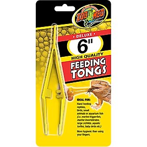 Zoo Med High Quality Feeding Tongs, 6-in