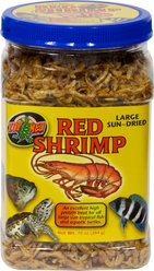 Zoo Med Large Sun-Dried Red Shrimp Turtle Treats, 10-oz jar