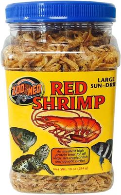Show full view: Zoo Med Large Sun-Dried Red Shrimp Turtle Treats, 10-oz jar slide 2 of 8