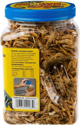 Show full view: Zoo Med Large Sun-Dried Red Shrimp Turtle Treats, 10-oz jar slide 7 of 8