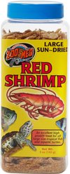 Zoo Med Large Sun-Dried Red Shrimp Turtle & Fish Treats, 5-oz jar