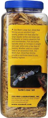 Show full view: Zoo Med Large Sun-Dried Red Shrimp Turtle Treats, 5-oz jar slide 6 of 7
